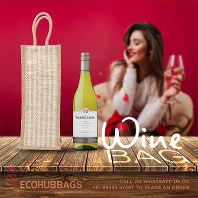 Jute Wine Bag - Ecohub Bags